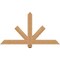 Ekena Millwork Kennewick Timber Gable Bracket, Western Red Cedar, 48"W x 26"H x 3 1/2"D x 3 1/2"F, 13/12 Pitch GBW048X26X0404KEN00SWR - alternate 1